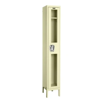 Hallowell Safety-View 12" x 15" x 78" Tan Single 1-Tier Wardrobe Locker - Assembled USV1258-1A-PT