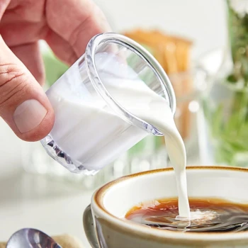 Choice 2 oz. Clear Plastic Creamer / Syrup Cup - 12/Pack