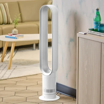 Dyson Cool AM07 464818-01 34 3/8" Silver / White 10-Speed Oscillating Tower Fan