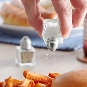 Choice 0.5 oz. Mini Salt and Pepper Shaker - 12/Pack