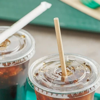 World Centric 8" Kraft Jumbo Wrapped Paper Straw - 6,000/Case