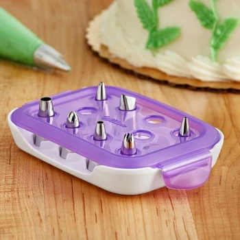 Wilton 9-Piece Stainless Steel Piping Tip Starter Decorating Set 191001632