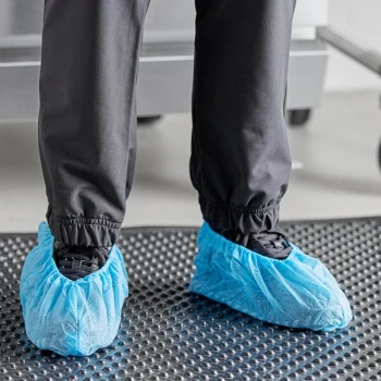 Choice Blue Polypropylene Shoe Cover with Anti-Skid Bottom - Extra Large - 1,000/Case