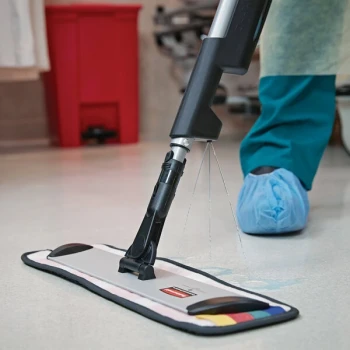 Rubbermaid® HYGEN™ 1863893 Executive Series 18" Black Quick-Connect Microfiber Wet / Dry Mop Frame