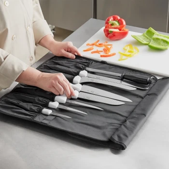 Choice 9 Piece Knife Set with White Handles