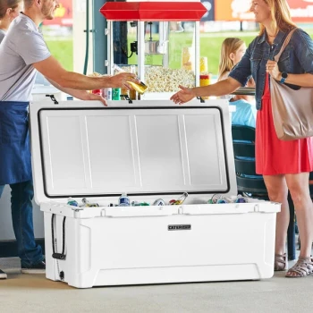 CaterGator CG200WH White 210 Qt. Rotomolded Outdoor Cooler / Ice Chest
