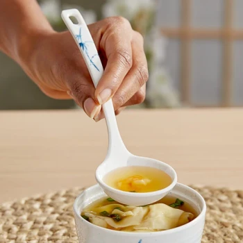 Acopa Biru 1 oz. Melamine Soup Ladle - 60/Case