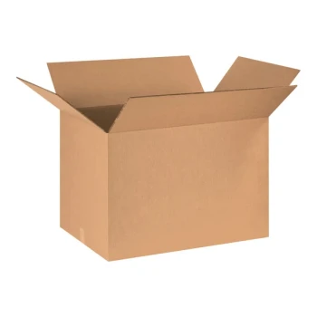 Lavex 30" x 20" x 20" Kraft Heavy-Duty 48 ECT Corrugated Double-Walled RSC Shipping Box - 10/Case