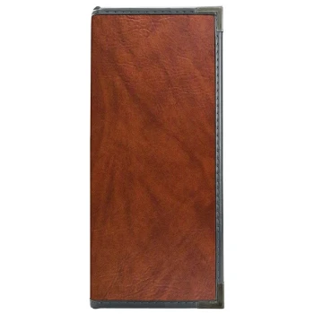 H. Risch, Inc. SEV-10V Seville 4 1/4" x 11" Customizable 10 View Menu Cover