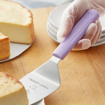 Mercer Culinary Millennia® 11" Pie Server with Purple Polypropylene Handle M18770PU