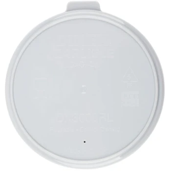 Dinex DX3000RL Turnbury Gray Reusable Lid for Dinex DX3200 Turnbury 5 oz. Insulated Pedestal Based Bowl and DX3000 Turnbury 8 oz. Insulated Pedestal Based Mug - 250/Case