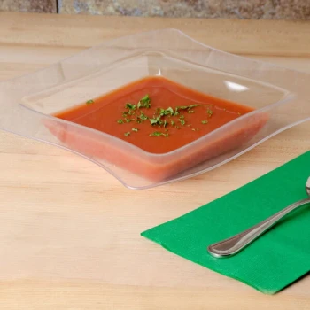 Fineline Wavetrends 112-CL Clear Plastic Bowl 12 oz. - 120/Case