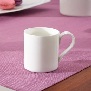 Villeroy & Boch 10-4510-1420 Modern Grace 2.5 oz. White Bone Porcelain Cup - 6/Case