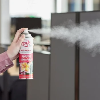 Noble 10 oz. Spring Showers Ready-to-Use Aerosol Air Freshener / Deodorizer Spray - 12/Case