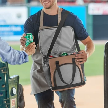 Choice Brown Small Insulated Soft Cooler Bag with Shoulder Strap (Holds 24 Cans)
