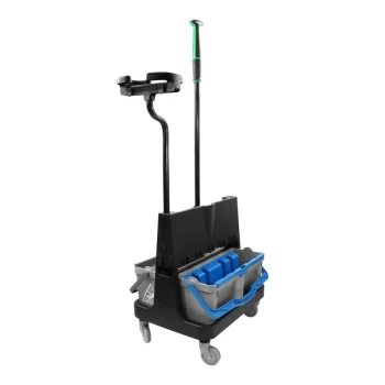 Unger OmniClean CLBK1 Dual Bucket Floor Cleaning Kit with Straight Pole