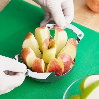 Choice 8-Section Standard Duty Apple Corer / Slicer with Handles
