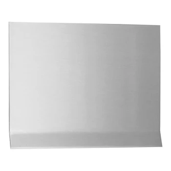 Western Fabricating 4 3/4" x 96" 18 Gauge Stainless Steel Cove Wall Base with Toe and #4 Brushed Finish 304-SSTL-FIN4-CBT475-96