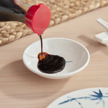 Acopa Biru 2 oz. Round Melamine Sauce Dish - 48/Case