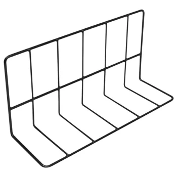 Elite Global Solutions W4612-B 12" x 4" x 6" Black Vinyl Coated Wire Divider