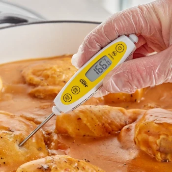 CDN DTTW572 ProAccurate 3 1/2" Waterproof Digital Pocket Probe Thermometer with Rotating Display