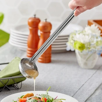 Choice 2 oz. One-Piece Stainless Steel Ladle