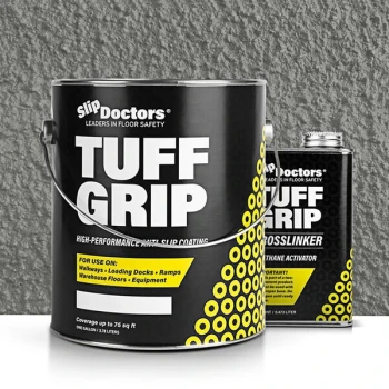 SlipDoctors Tuff Grip Extreme 1 Gallon Medium Gray Aggressive Traction Non-Skid Floor Paint S-CT-TUFEXMDGRY1G