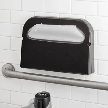 Tork Silhouette 1951001 Black Toilet Seat Cover Dispenser V1 - 12/Case