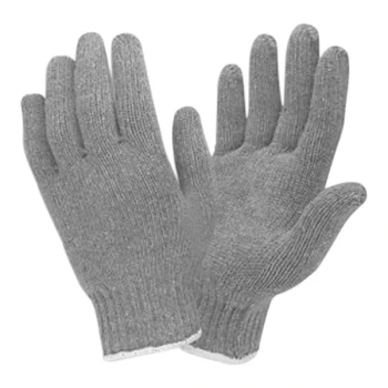 Cordova Gray 7 Gauge Standard Weight Cotton / Polyester Work Gloves - Small - 12/Pack