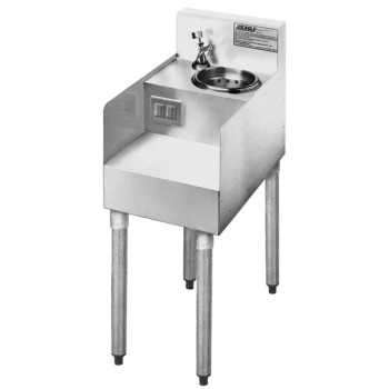 Eagle Group MA4-22 12 inch Modular Liquid Waste Step-Down Add-On for 2200 Series Underbar Units