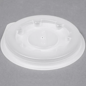 Dinex DX40008714 Translucent Disposable Lid for Dinex Heritage 8 oz. Mug and Dinex Heritage 5 oz. Bowl - 2,000/Case