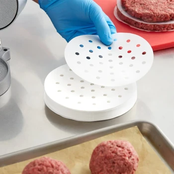 Choice 6" Perforated Round Patty Paper - 5,000/Case