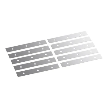 Ettore Pro+ 1045 6 1/2" Stainless Steel Double-Edge Scraper Blade for 1044 - 10/Case