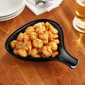 Acopa 18 oz. Black Stoneware Fry Pan Server - 12/Case