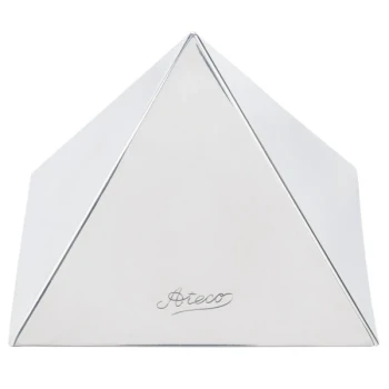 Ateco 4937 4 3/4" x 3 1/4" Stainless Steel Large Pyramid Mold