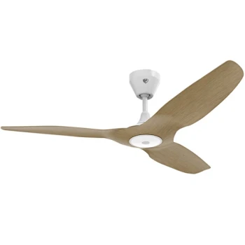 Big Ass Fans Haiku L 52" White / Caramel Indoor Ceiling Fan with LED Lighting - 100-240V