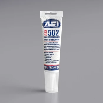 American Sealants 2.8 oz. White Finish Silicone Sealant - 24/Case
