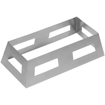 American Metalcraft 16" x 8" x 4 1/2" Half Size Stainless Steel Griddle Stand SGSC16
