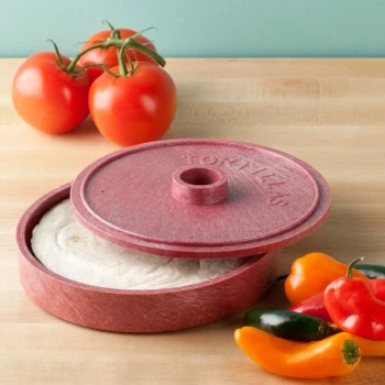 HS Inc. HS1000 7" Raspberry Polyethylene Tortilla Server - 12/Case