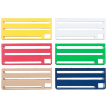 Edlund KR-50I 4 Slot HACCP Colored Insert Set for KR-50 Knife Racks - 6/Set