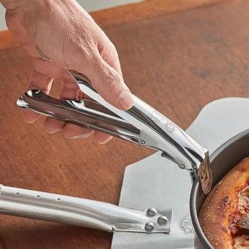 American Metalcraft I9540 7 3/4" Nickel-Plated Steel Pizza Pan Gripper for Deep Pans