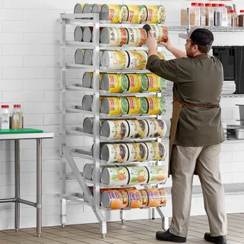 Steelton Full Size Stationary Aluminum Can Rack for #10 and #5 Cans - Knocked Down