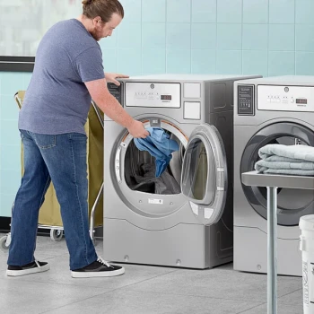 Crossover 7 cu. ft. 27" Front Load Electric Commercial Dryer - Free Use DLHF0817EC2OPL