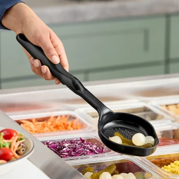 Vollrath 5293420 6 oz. High Heat Perforated Oval Nylon Spoodle® Portion Spoon