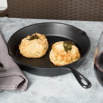 Elite Global Solutions MFP8 Illogical Black Faux Cast Iron 8" Fry Pan