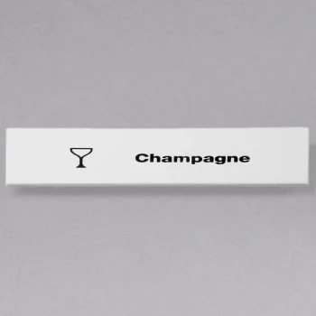 Cambro CECCH6000 Camrack Champagne Extender ID Clip - 6/Pack