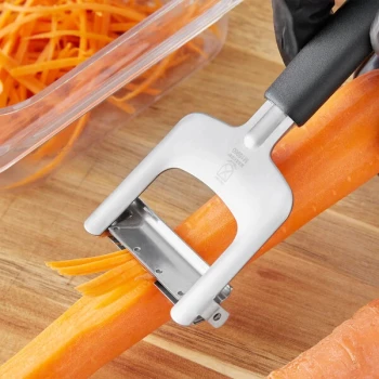 Mercer Culinary Garde Manger 7 1/8" Stainless Steel Julienne "Y" Vegetable Peeler M15960
