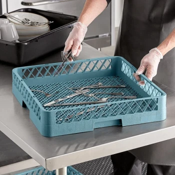 Noble Warewashing Full-Size Combination / Flatware Rack with Open Sides