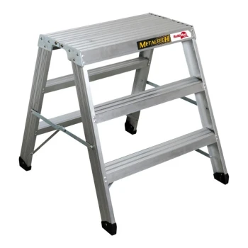 Metaltech BuildMan 36" 2-Step Aluminum Workstand / Sawhorse E-PWS7100AL