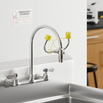 Bradley Chrome-Plated Brass Universal Faucet Mount Eyewash S19-200B